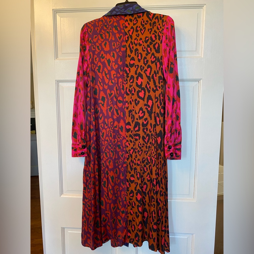 FARM Rio Pink, Blue, Red & Orange Animal Print Midi Dress | EUC - Picture 5 of 5